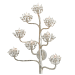 Бра серебряное в виде растения Silver Flower Glade варинант исполнения - 2 | Loft Concept в Омске