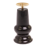 Подсвечник из натурального камня змеевик чёрного цвета Stone Candlestick варинант исполнения - 2 | Loft Concept в Омске