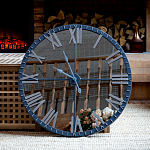 Часы настенные зеркальные с серебряным металлическим циферблатом Mirror Tower Clock варинант исполнения - 5 | Loft Concept в Омске