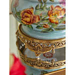 Ваза с птичкой из фарфора с бронзовыми элементами Garden of Eden варинант исполнения - 10 | Loft Concept в Омске