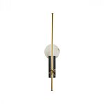 Бра с круглым плафоном из алебастра и бронзовой декоративной стрекозой 65 Alaris  варинант исполнения - 1 | Loft Concept в Омске