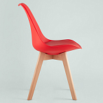 Стул с основой из пластика и мягким сиденьем Arvika Red варинант исполнения - 3 | Loft Concept в Омске