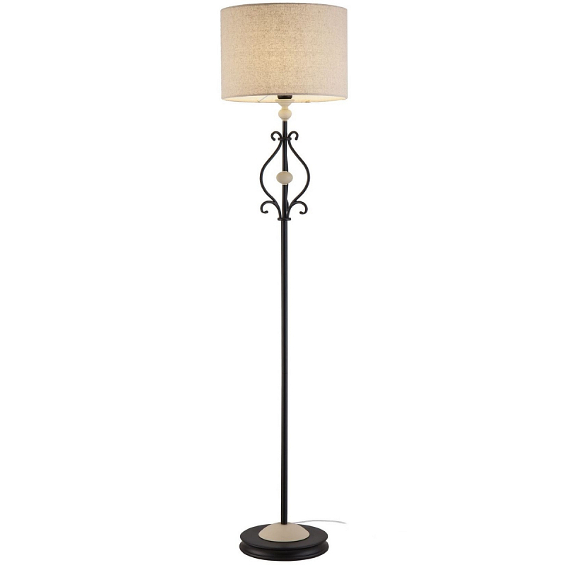 Торшер Mocenigo Floor Lamp Черный Кремовый Торшер Mocenigo Floor Lamp Черный Кремовый в Омске | Loft Concept
