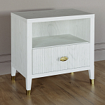 Прикроватная тумбочка с полкой Elsa Dreams White варинант исполнения - 1 | Loft Concept в Омске