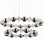 Светодиодная двухъярусная кольцевая люстра Crystal Globule Chandelier Gold варинант исполнения - 1 | Loft Concept в Омске