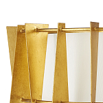 Потолочный светильник круглый с каркасом в форме треугольников и тканевым абажуром Brutal Light варинант исполнения - 2 | Loft Concept в Омске