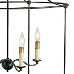 Подвесной светильник в виде черного фонаря Big Black Lantern варинант исполнения - 1 | Loft Concept в Омске