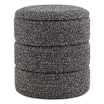 Пуф Three Gray в ткани букле серого цвета варинант исполнения - 1 | Loft Concept в Омске