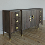 Большой Комод-буфет Elsa Dreams Walnut с ящиками варинант исполнения - 4 | Loft Concept в Омске