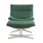 Кресло вращающееся с подставкой для ног зеленое Verdante варинант исполнения - 2 | Loft Concept в Омске