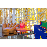 Дизайнерское кожаное кресло в форме руки Poltronova Joe Gold  Armchair варинант исполнения - 13 | Loft Concept в Омске