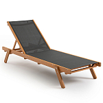 Шезлонг из текстиля и эвкалипта Power of Nature варинант исполнения - 1 | Loft Concept в Омске