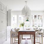 Люстра белая с несколькими ярусами деревянных палочек Bright Wooden Chandelier варинант исполнения - 7 | Loft Concept в Омске