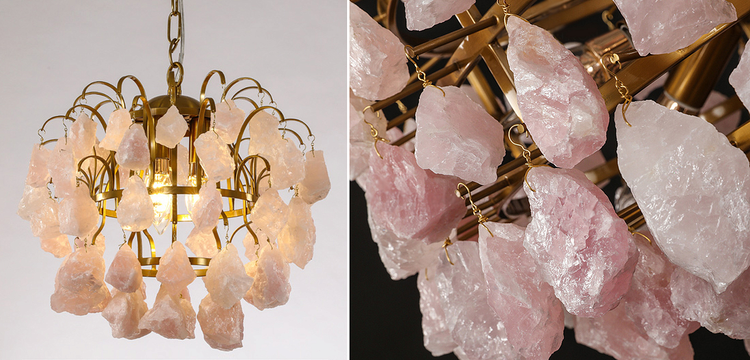 Hardis Pink stone Chandelier 30 Hardis Pink stone Chandelier 30 - Loft-Concept в Омске