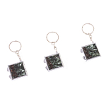 Зеркало брелок складное двухстороннее из натурального камня Серафинит Stone Mirrors варинант исполнения - 8 | Loft Concept в Омске