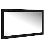 Зеркало настенное прямоугольное цвета угольный камень Stone Effect варинант исполнения - 1 | Loft Concept в Омске