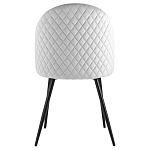 Мягкий стул в сером велюре Miruna Chair варинант исполнения - 3 | Loft Concept в Омске