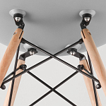 Пластиковый стул на ножках из массива бука Eames Mint варинант исполнения - 8 | Loft Concept в Омске