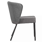 Стул серый с широкой закругленной спинкой Chair Gray Attractive варинант исполнения - 2 | Loft Concept в Омске