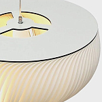 Подвесной светильник с белыми изящными декоративными лепестками Volumetric Petal Lamp варинант исполнения - 9 | Loft Concept в Омске