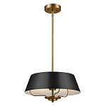 Подвесной светильник с конусовидным металлическим абажуром черного цвета Kichler варинант исполнения - 2 | Loft Concept в Омске