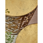 Столик приставной с цветочной резной фактурой Madagascar варинант исполнения - 2 | Loft Concept в Омске