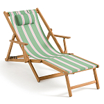 Шезлонг из акации и ткани Venezuela варинант исполнения - 1 | Loft Concept в Омске