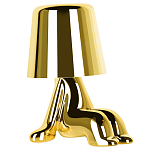 Настольная лампа фигурная цвета золото с гладким абажуром Высота 16 см Sophia варинант исполнения - 2 | Loft Concept в Омске