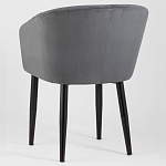 Мягкое кресло на металлических ножках Shaggy Dark Grey варинант исполнения - 4 | Loft Concept в Омске