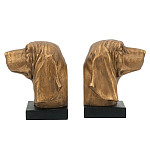 Держатель для книг с бронзовыми фигурками головы собаки Dog Elegance  варинант исполнения - 1 | Loft Concept в Омске