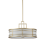 Подвесной светильник цвета латунь с белым матовым плафоном с геометрическим рисунком Feiss варинант исполнения - 1 | Loft Concept в Омске