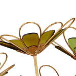 Люстра золотого цвета в форме цветка Hanging Flowers варинант исполнения - 2 | Loft Concept в Омске