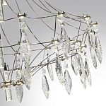 Люстра подвесная из металла с хрустальными прозрачными подвесками Quasar 81 варинант исполнения - 13 | Loft Concept в Омске