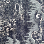 Мебельная ткань Вышивка серый цвет 130 см T2-39 варинант исполнения - 2 | Loft Concept в Омске