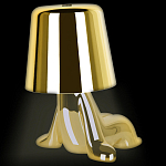 Настольная лампа фигурная цвета золото с гладким абажуром Высота 16 см Sophia варинант исполнения - 7 | Loft Concept в Омске