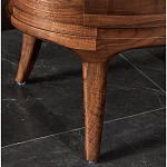 Прикроватный столик из дерева с 2-мя ящиками Moon Walnut Furniture варинант исполнения - 7 | Loft Concept в Омске