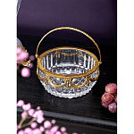 Корзиночка из прозрачного стекла с бронзовой ручкой Eden Garden варинант исполнения - 3 | Loft Concept в Омске