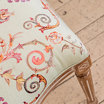 Стул из массива бука светло-зеленый с растительным орнаментом Raffael Angel Green Chair варинант исполнения - 4 | Loft Concept в Омске