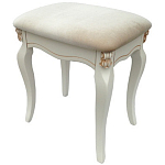 Пуф из массива дерева с велюровой обивкой Pascal French Seating варинант исполнения - 1 | Loft Concept в Омске