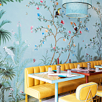 Обои ручная роспись Amazonia Duck Egg варинант исполнения - 5 | Loft Concept в Омске