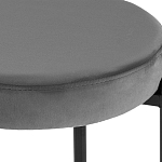 Табурет с мягким круглым сиденьем RIO Grey варинант исполнения - 3 | Loft Concept в Омске