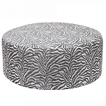 Пуф круглый с принтом Beige Jacquard варинант исполнения - 1 | Loft Concept в Омске