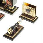 Настольный письменный набор из яшмы и долерита с декором в виде коня Manager Organizer варинант исполнения - 7 | Loft Concept в Омске