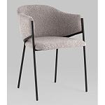 Стул Brace букле серый варинант исполнения - 1 | Loft Concept в Омске