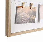 Рамка для фото с подсветкой c 6-ю деревянными прищепками в комплекте Photo Backlight варинант исполнения - 3 | Loft Concept в Омске