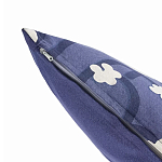 Подушка декоративная синяя с цветочным принтом Blossom Essence Emily варинант исполнения - 2 | Loft Concept в Омске