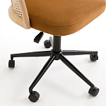 Офисное кресло из велюра и ротанга Eilwen Rattan Wicker Chair варинант исполнения - 5 | Loft Concept в Омске