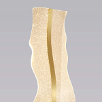 Торшер с изогнутым каркасом Golden Wave варинант исполнения - 3 | Loft Concept в Омске