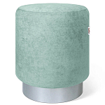 Пуф мятный велюр на металлическом основании Golden Belt варинант исполнения - 1 | Loft Concept в Омске