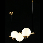 Люстра подвесная светодиодная Jagna 2 Gold and White варинант исполнения - 3 | Loft Concept в Омске